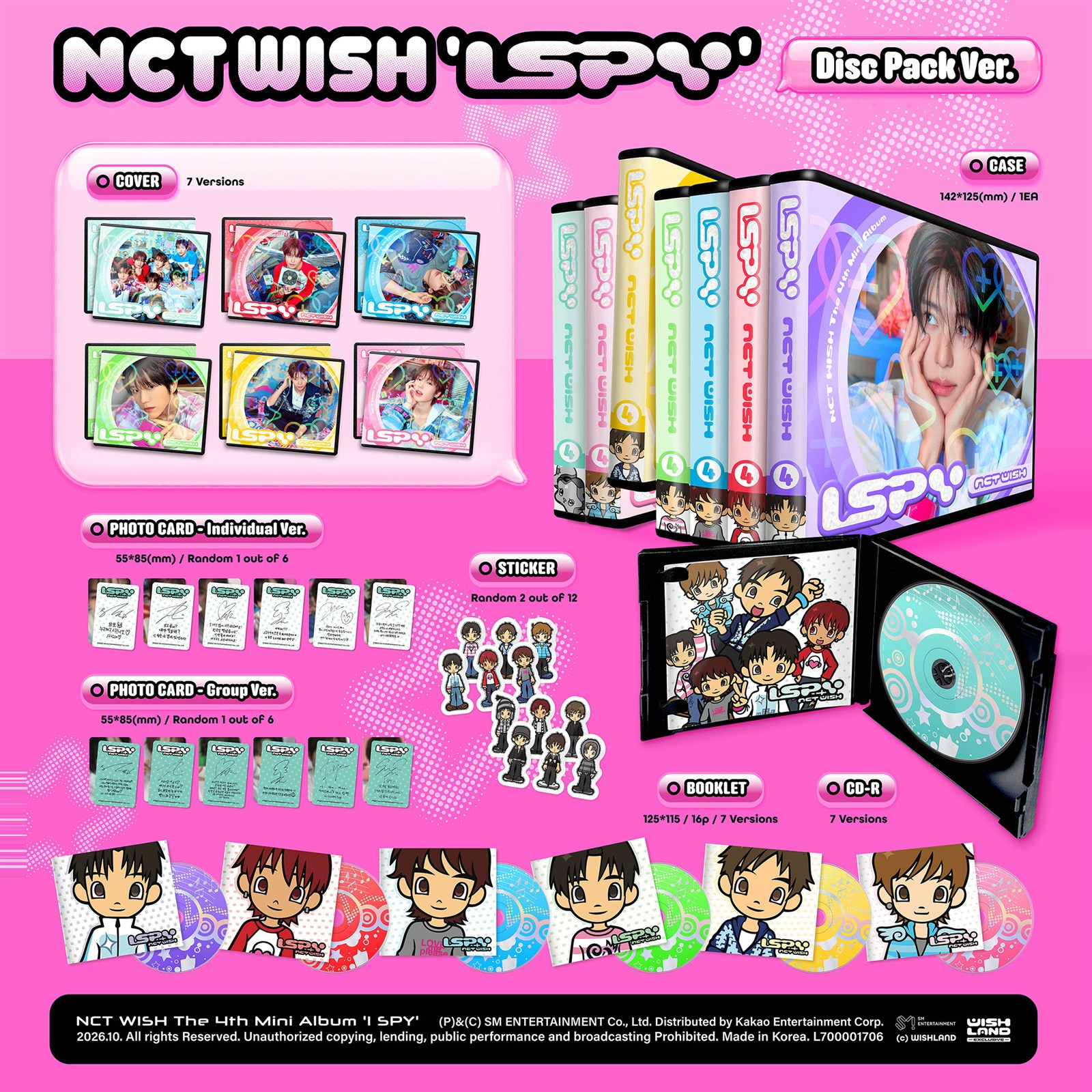 NCT WISH [I SPY] Disc Pack Ver. - official pack shot